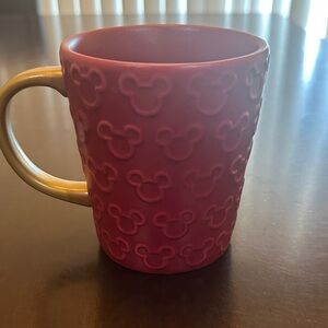 Disney Red and Gold Mickey Mouse Mug